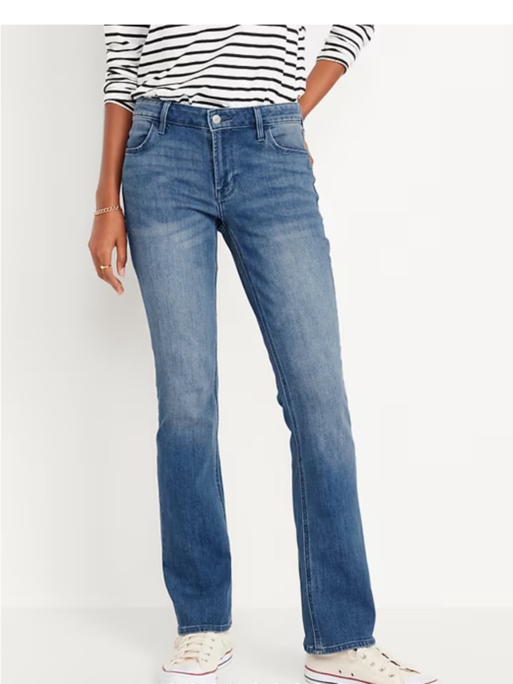 New Old Navy Wow Mid Rise Bootcut Jeans 0S